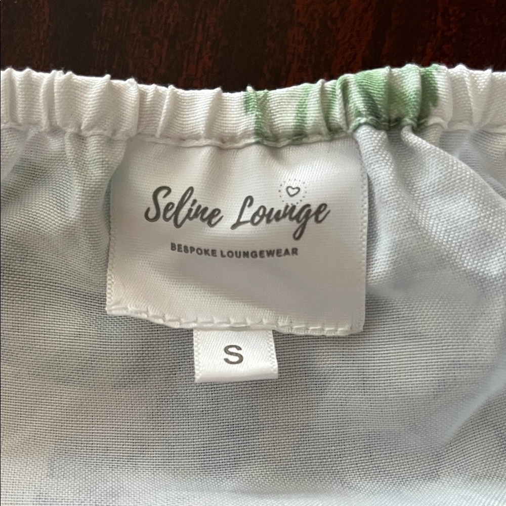 Hydrangea Blue Floral Pajama Set - Small - Picture 3 of 3